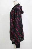 画像2: NieR Clothing / 総柄ZIPパーカー  黒×ピンク H-25-12-25-1035-PU-TO-KB-ZH (2)