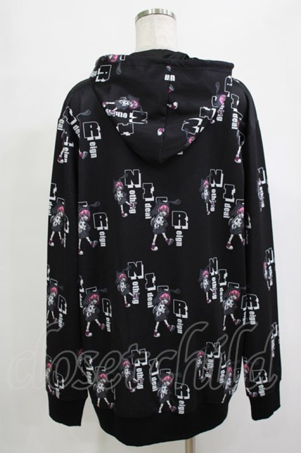 画像3: NieR Clothing / プリントプルパーカー  黒 H-25-12-25-1037-PU-TO-KB-ZH (3)