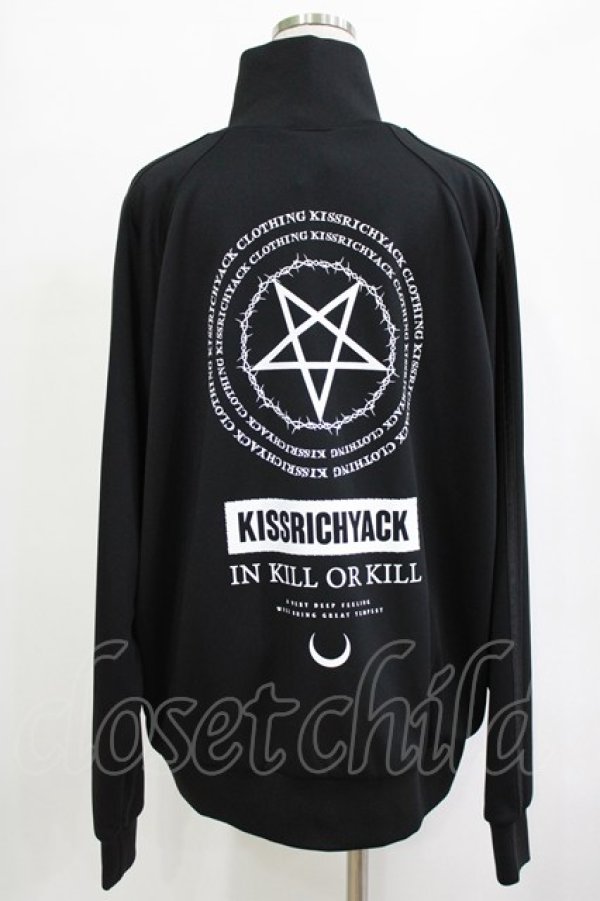 画像3: KRY CLOTHING / プリントZIPジャージ  黒 H-25-12-25-1039-EL-TO-KB-ZH (3)