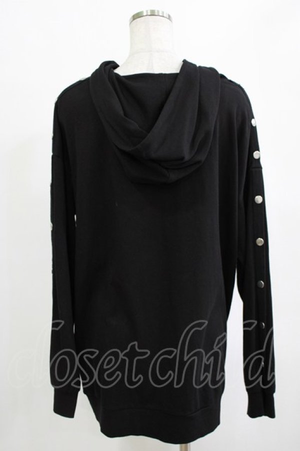 画像3: meltyglow / プリントプルパーカー  黒 H-25-12-25-1040-PU-TO-KB-ZH (3)