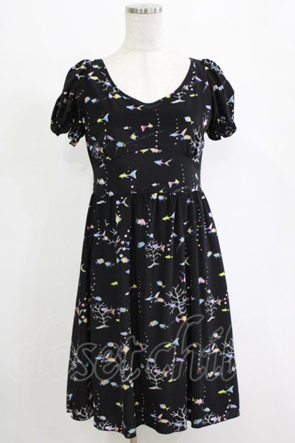 画像1: MILK / Baby Fishワンピース  ブラック H-25-12-25-1042-ML-OP-KB-ZH (1)