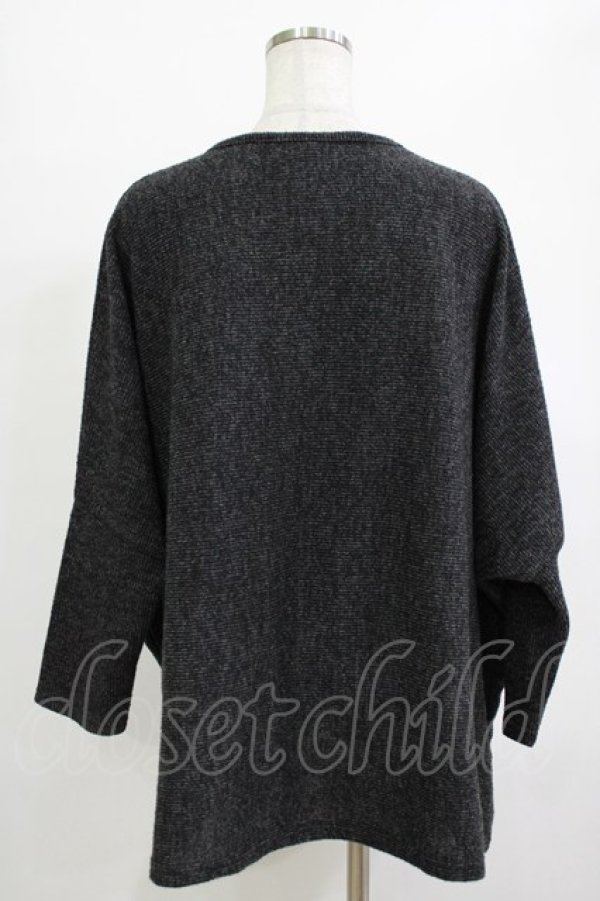 画像3: Ozz Croce / プリントドルマンニット  グレー H-25-12-25-1047-OO-TO-KB-ZH (3)