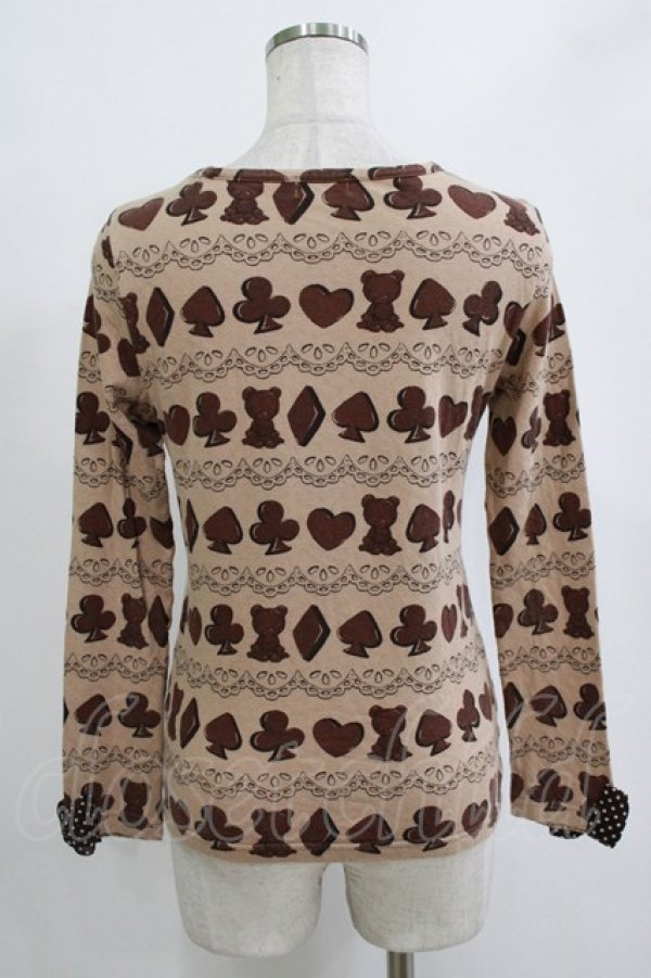 画像3: Emily Temple cute / チョコプリントカットソー  チャ H-25-12-25-1048-ET-TO-KB-ZH (3)