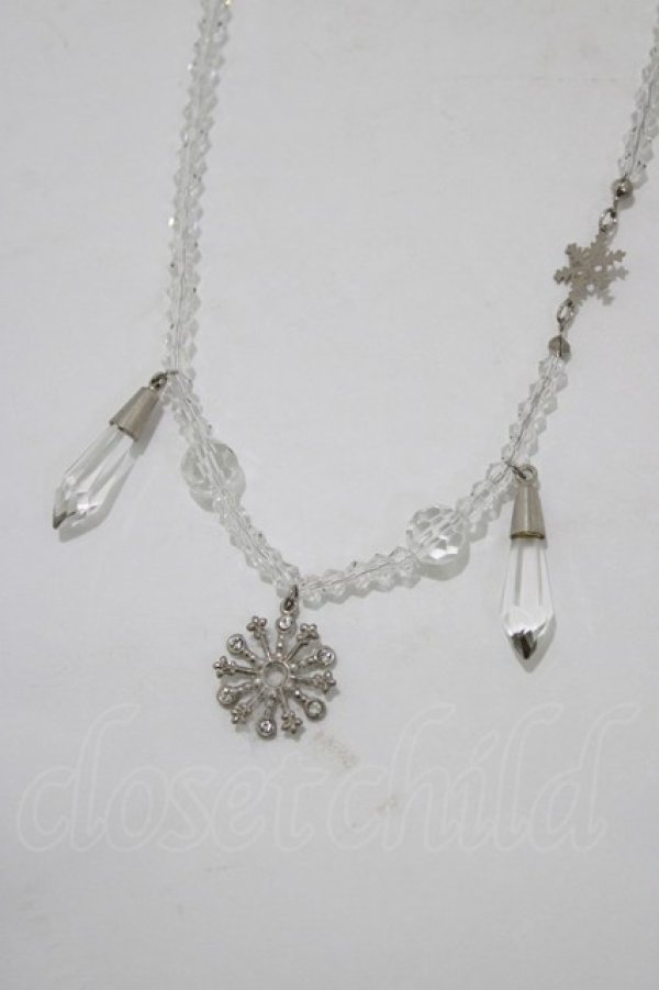 画像1: MILK / SNOW FRIENDSネックレス  クリスタル×シルバー H-25-12-25-1060-ML-AC-KB-ZH (1)