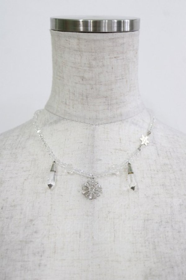 画像2: MILK / SNOW FRIENDSネックレス  クリスタル×シルバー H-25-12-25-1060-ML-AC-KB-ZH (2)