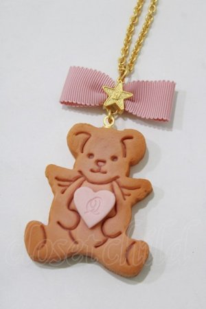 画像: Q-pot. / さくらのテディベアクッキーネックレス   H-25-12-25-1065-QP-AC-KB-ZH
