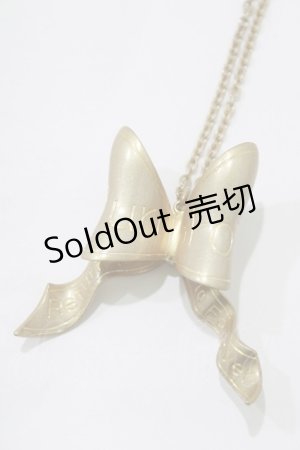 画像: Jane Marple / リボンネックレス  ゴールド H-25-12-25-1069-JM-AC-KB-ZH