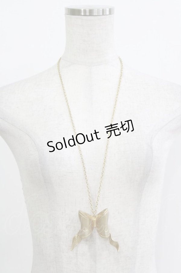 画像2: Jane Marple / リボンネックレス  ゴールド H-25-12-25-1069-JM-AC-KB-ZH (2)