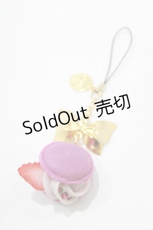 画像: Q-pot. / ベリーストロベリーマカロンリボンストラップ   H-25-12-25-1072-QP-ZA-KB-ZH