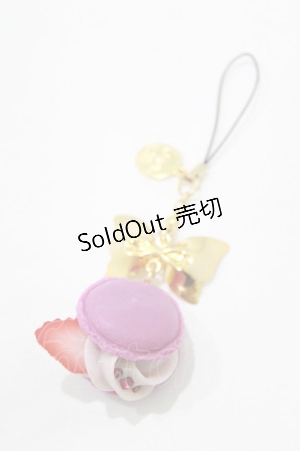 画像1: Q-pot. / ベリーストロベリーマカロンリボンストラップ   H-25-12-25-1072-QP-ZA-KB-ZH (1)