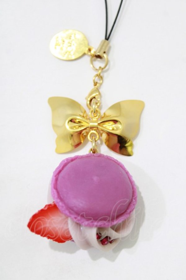 画像2: Q-pot. / ベリーストロベリーマカロンリボンストラップ   H-25-12-25-1072-QP-ZA-KB-ZH (2)