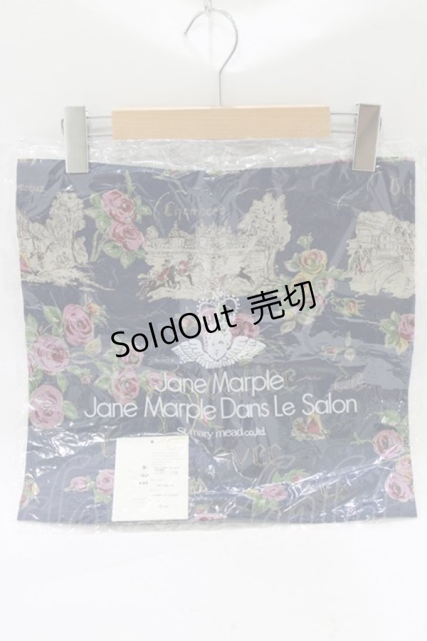 画像1: Jane Marple Dans Le Salon / Val de Loire scarf  ネイビー H-25-12-25-1073-JM-ZA-KB-ZH (1)