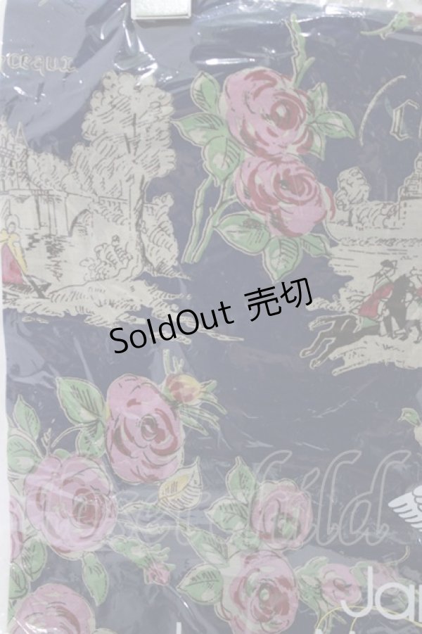 画像2: Jane Marple Dans Le Salon / Val de Loire scarf  ネイビー H-25-12-25-1073-JM-ZA-KB-ZH (2)