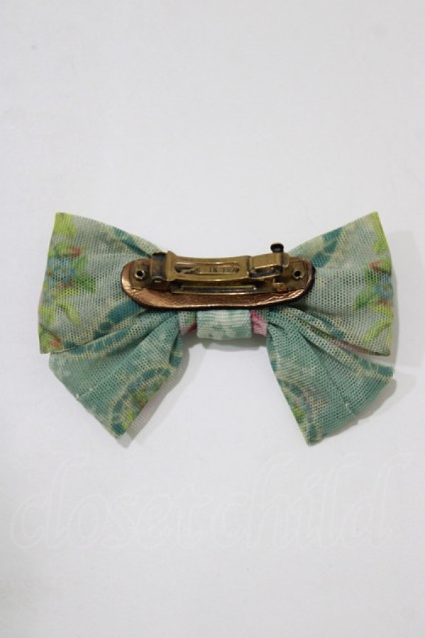 画像3: Michal Negrin / リボンバレッタ  グリーン H-25-12-25-1074-LO-AC-KB-ZH (3)