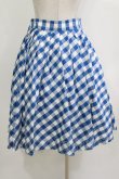 画像3: Shirley Temple / ギンガムストロベリースカート  ブルー H-25-12-25-1006-ET-SK-KB-ZH (3)
