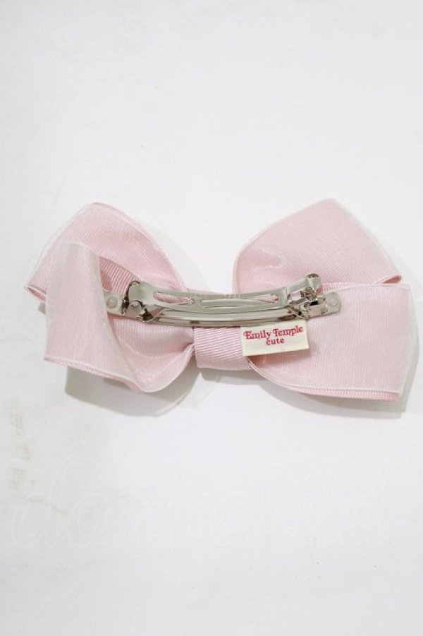画像3: Emily Temple cute / ホイップリボンバレッタ  ピンク H-25-12-25-1080-ET-AC-KB-ZH (3)
