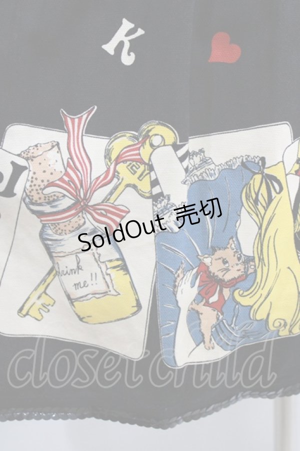 画像4: Emily Temple cute / トランププリントスカート  ブラック H-25-12-25-1007-ET-SK-KB-ZH (4)