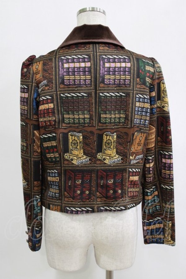 画像3: Q-pot. / Melty Bookshelfジャケット  ブラウン H-25-12-25-1012-QP-JA-KB-ZH (3)