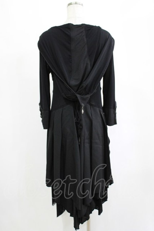 画像3: Ozz oneste / 薔薇刺繍シアーオーバーカーデ  ブラック H-25-12-25-1016-OO-TO-KB-ZH (3)