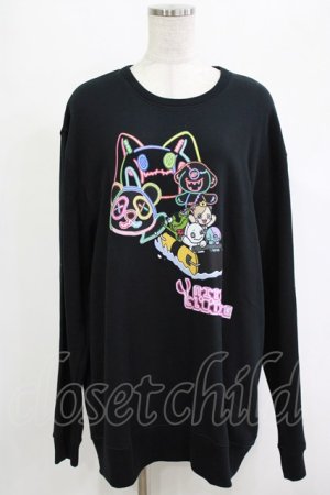 画像: NieR Clothing / プリントSWEAT  2XL 黒 H-25-12-25-1021-PU-TO-KB-ZH