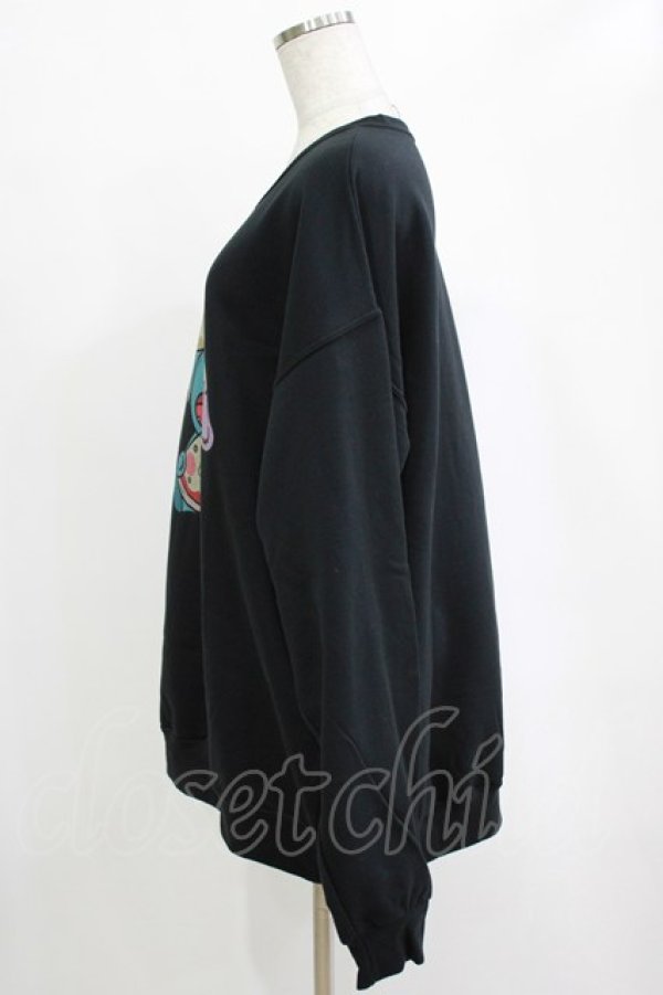 画像2: NieR Clothing / プリントSWEAT  XL 黒 H-25-12-25-1022-PU-TO-KB-ZH (2)