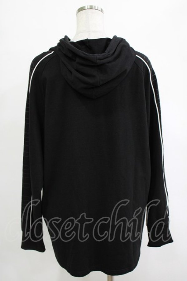 画像3: NieR Clothing / ロゴプリントプルパーカー  黒 H-25-12-25-1024-PU-TO-KB-ZH (3)