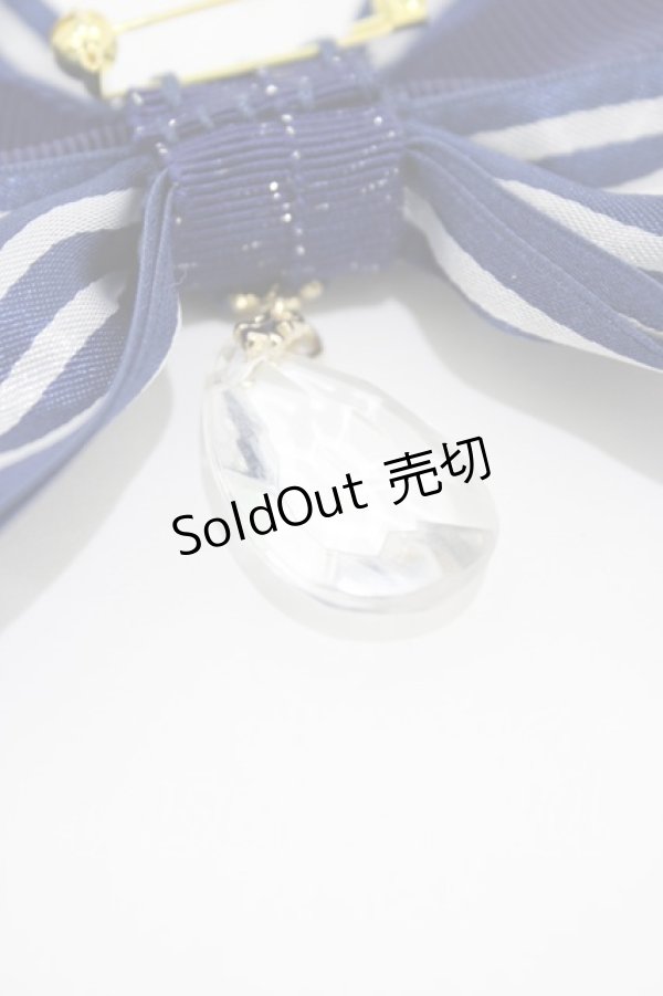 画像3: Enchantlic Enchantilly / ストライプブローチ  ブルー H-25-12-25-009-LO-ZA-YZ-ZH (3)