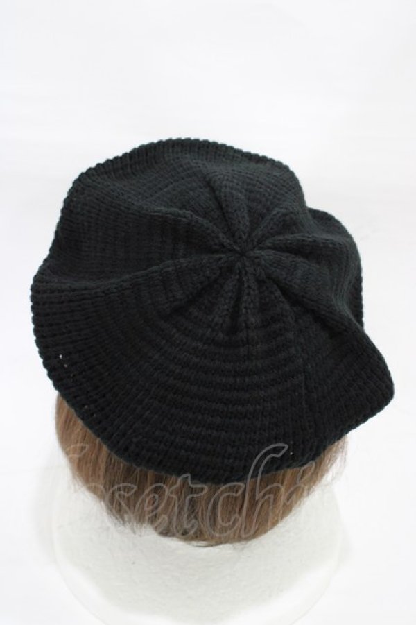 画像2: axes femme / ニットベレ‐帽  ブラック H-25-12-25-014-AX-AC-NS-ZH (2)
