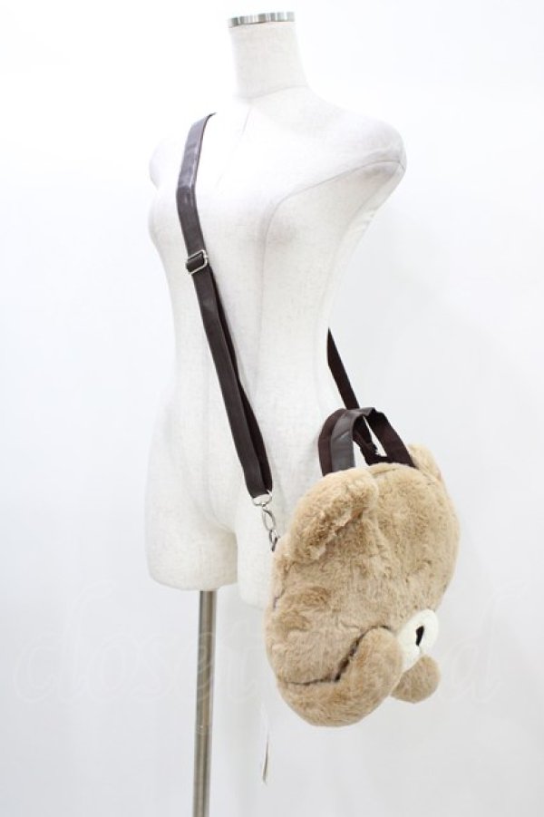 画像2: To Alice / くまさんショルダーバッグ  ブラウン H-25-12-25-017-LO-BG-NS-ZH (2)