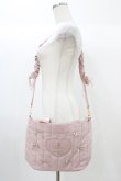 画像1: m petit by misako / NINA'Sコラボベロアリボン2wayバッグ  ピンク H-25-12-25-022-LO-BG-YZ-ZH (1)