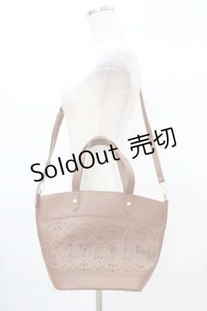 画像: m petit by misako / AMハナパンチング2WAYバッグ  ブラウン H-25-12-25-023-LO-BG-NS-ZH