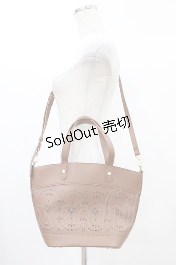 画像1: m petit by misako / AMハナパンチング2WAYバッグ  ブラウン H-25-12-25-023-LO-BG-NS-ZH (1)