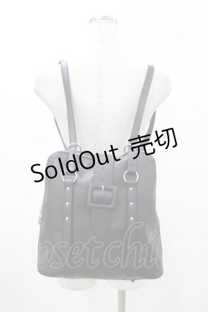 画像: EATME / 2WAYベルテッドトートバッグ  ブラック H-25-12-25-026-LO-BG-NS-ZH