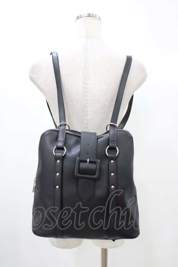 画像1: EATME / 2WAYベルテッドトートバッグ  ブラック H-25-12-25-026-LO-BG-NS-ZH (1)