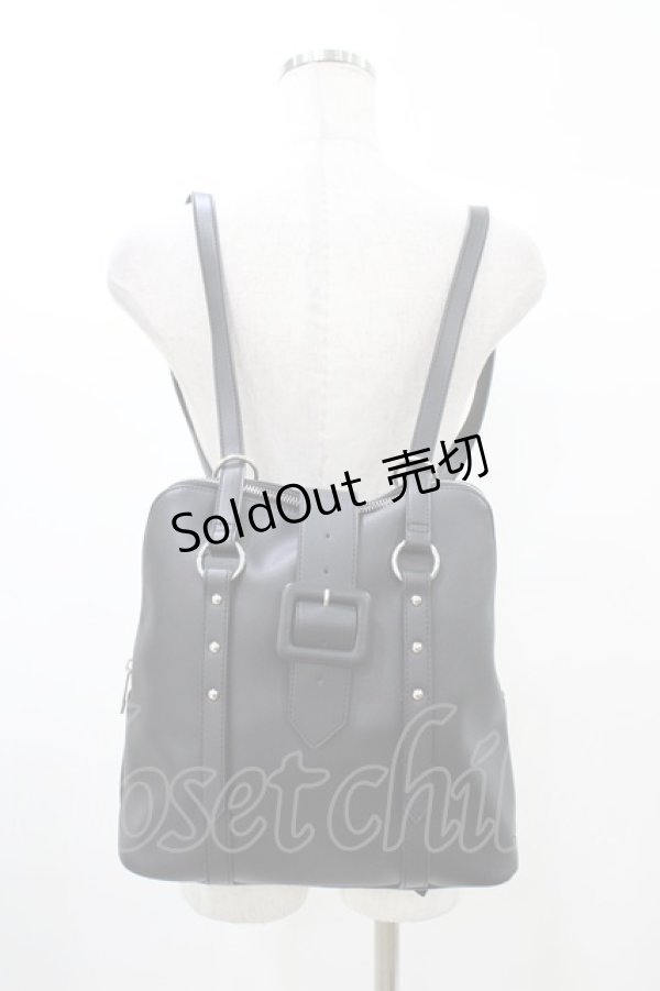 画像1: EATME / 2WAYベルテッドトートバッグ  ブラック H-25-12-25-026-LO-BG-NS-ZH (1)