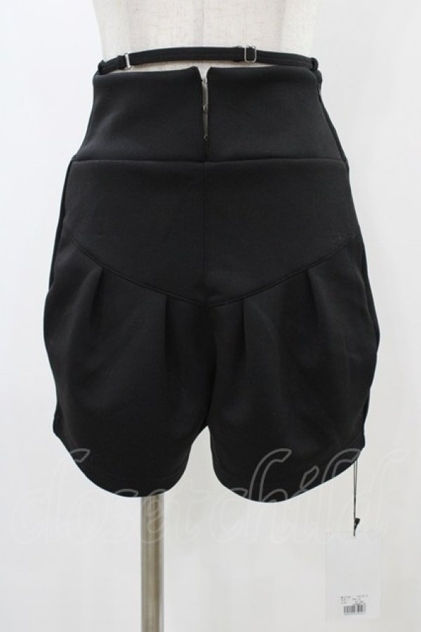 画像1: Melt the lady / ベルト付きショートパンツ S ブラック H-25-12-25-027-PU-PA-NS-ZH (1)