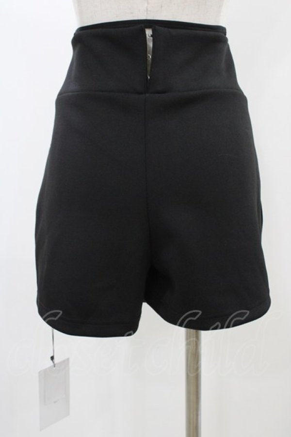 画像2: Melt the lady / ベルト付きショートパンツ S ブラック H-25-12-25-027-PU-PA-NS-ZH (2)