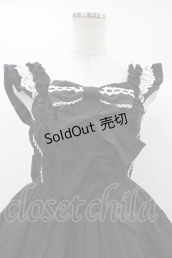 画像4: Angelic Pretty / Sweetフリルジャンパースカート Free ブラック H-25-12-25-029-AP-OP-NS-ZH (4)