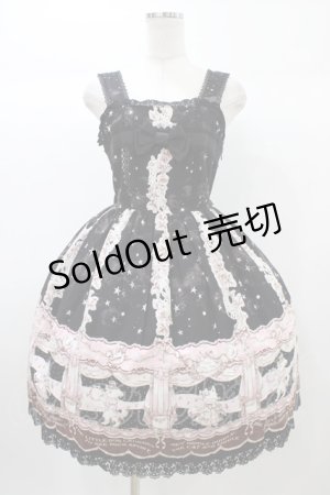 画像: BABY,THE STARS SHINE BRIGHT / 星空のマザーグース柄ジャンパースカートII Free インマイドリーム（ブラック） H-25-12-25-030-BA-OP-NS-ZH