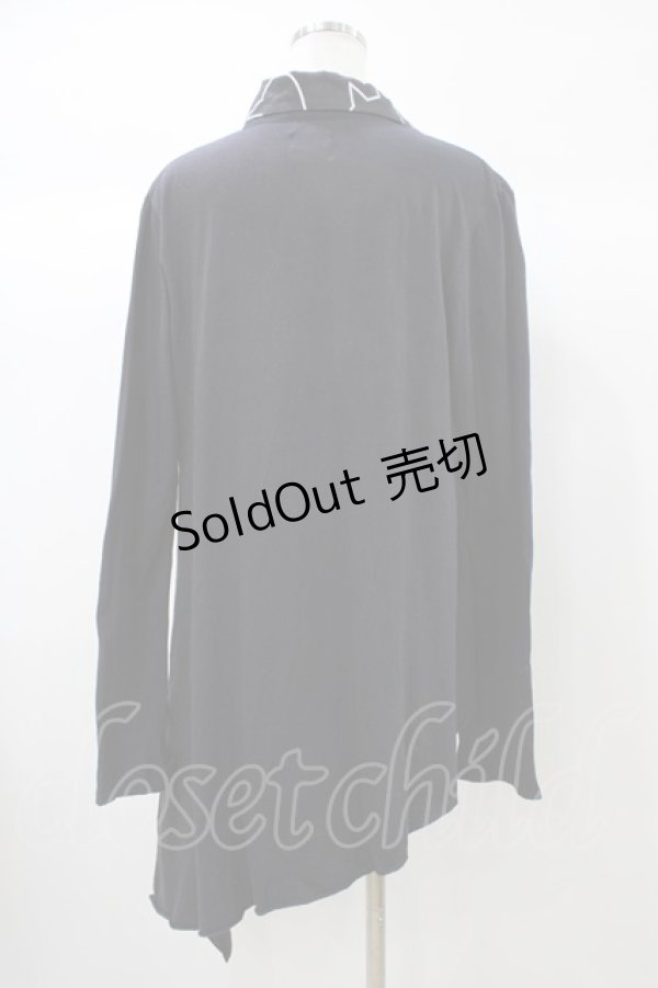 画像2: MINT NeKO / バブルネコカラー変形カーディガン  ブラック H-25-12-26-037-HN-TO-KB-ZH (2)