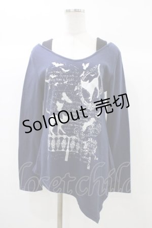 画像: PUTUMAYO / インカネイト肩ベルトT  ネイビー H-25-12-26-039-PT-TO-KB-ZH