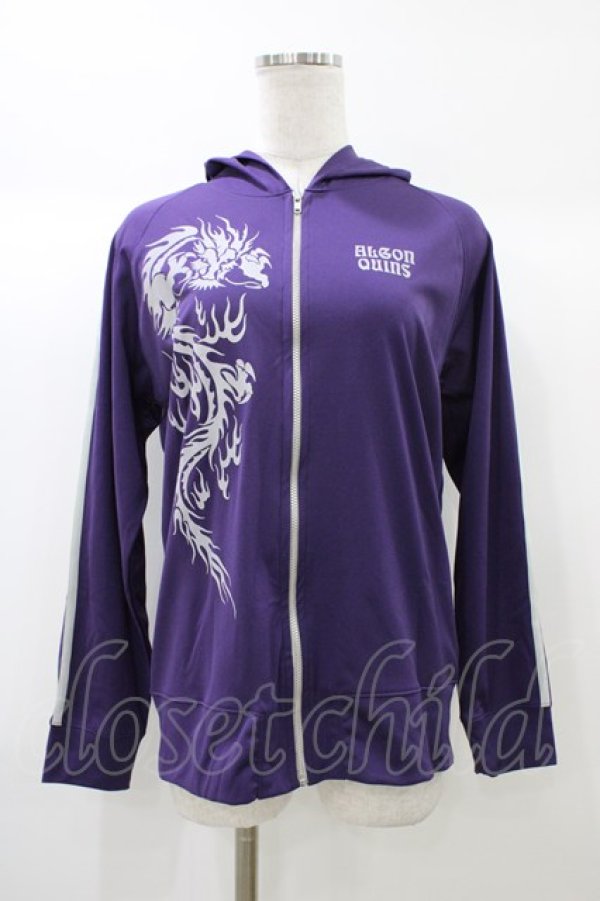 画像1: ALGONQUINS / プリントジャージパーカー  紫 H-25-12-26-041-AL-TO-KB-ZH (1)