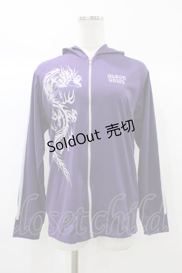 画像1: ALGONQUINS / プリントジャージパーカー  紫 H-25-12-26-041-AL-TO-KB-ZH (1)