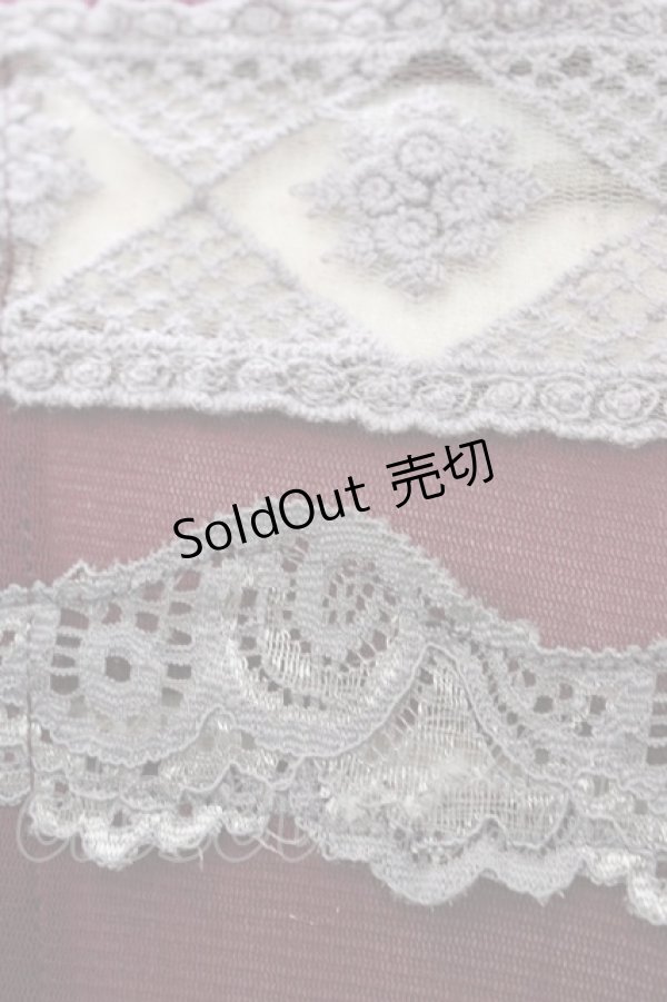 画像3: OZZ ANGELO / メッシュ×レーストップス  ボルドー×グレー H-25-12-26-050-OO-TO-KB-ZT246 (3)