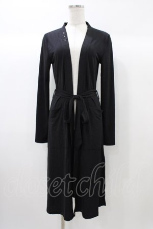 画像: Rozen Kavalier / バック刺繍ロングカーディガン  ブラック H-25-12-26-053-OO-TO-KB-ZH