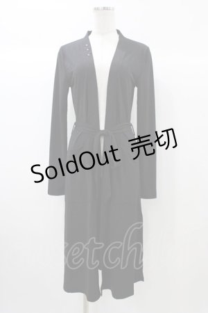画像: Rozen Kavalier / バック刺繍ロングカーディガン  ブラック H-25-12-26-053-OO-TO-KB-ZH