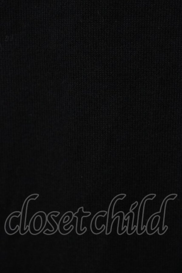 画像4: ALGONQUINS / 刺繍カットソー  黒×赤 H-25-12-26-055-AL-TS-KB-ZH (4)