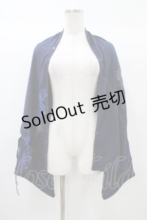 画像: Ozz oneste / マルチケープストール  紺 H-25-12-26-008-OO-ZA-KB-ZH