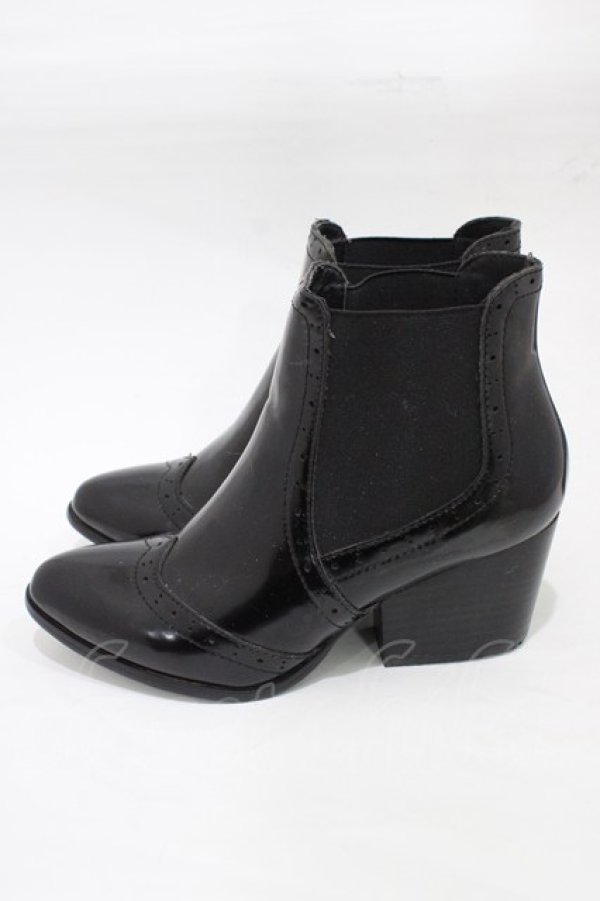画像2: YOSUKE / ショートブーツ 37 ブラック H-25-12-26-009-PU-SH-KB-ZH (2)