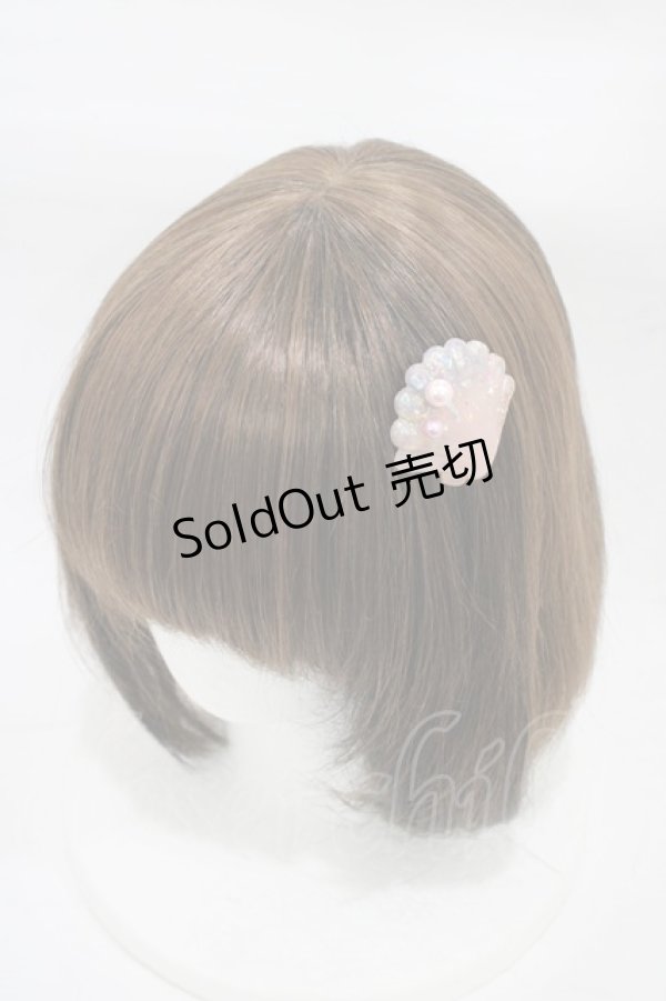 画像1: MILK / パールShellバレッタ  ピンクシェル H-25-12-26-002-ML-AC-KB-ZH (1)